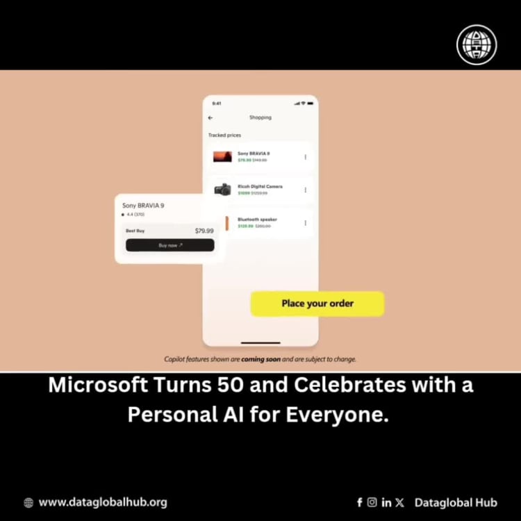 Microsoft Turns 50 and Celebrates with a Personal AI for Everyone. 