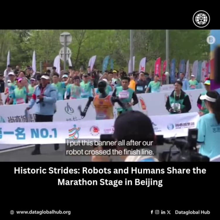 Historic Strides: Robots and Humans Share the Marathon Stage in Beijing