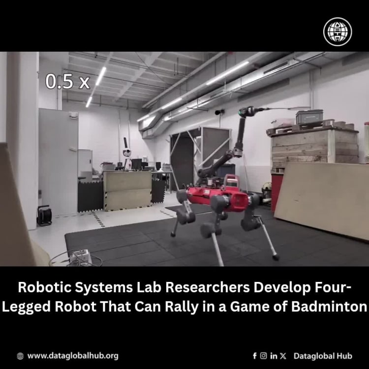 Robotic Systems Lab Researchers Develop Four-Legged Robot That Can Rally in a Game of Badminton