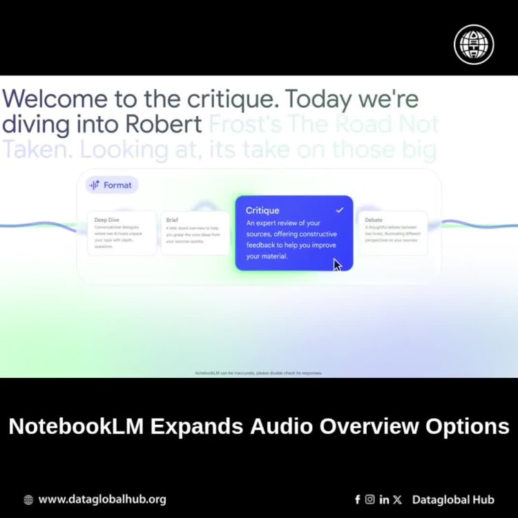 NotebookLM Expands Audio Overview Options