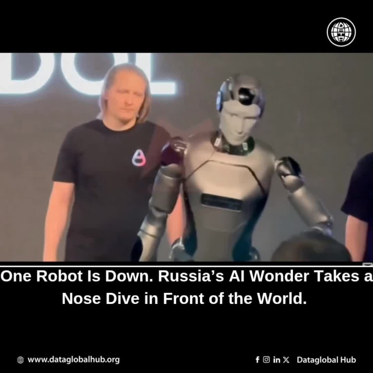 One Robot Is Down. Russia’s AI Wonder Takes a Nose Dive in Front of the World.