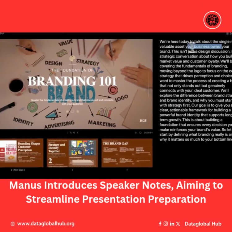 Manus Introduces Speaker Notes, Aiming to Streamline Presentation Preparation
