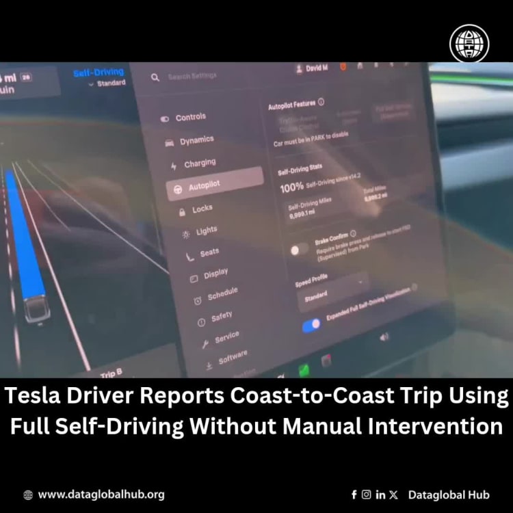 Tesla Driver Reports Coast-to-Coast Trip Using Full Self-Driving Without Manual Intervention