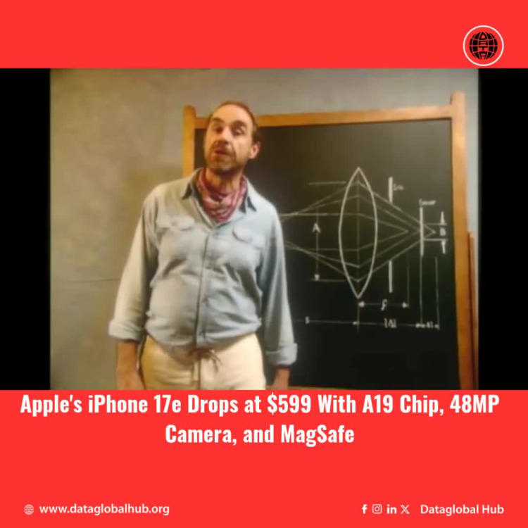 Apple's iPhone 17e Drops at $599 With A19 Chip, 48MP Camera, and MagSafe