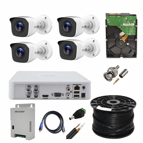 HiLook 1080P 4CH Turbo CCTV FULL KIT