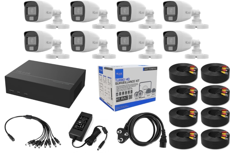 HILOOK 8Ch 2MP Bullet CCTV Kit