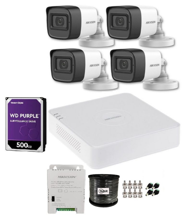 Hikvision 4 Channel 1080P Complete Kit