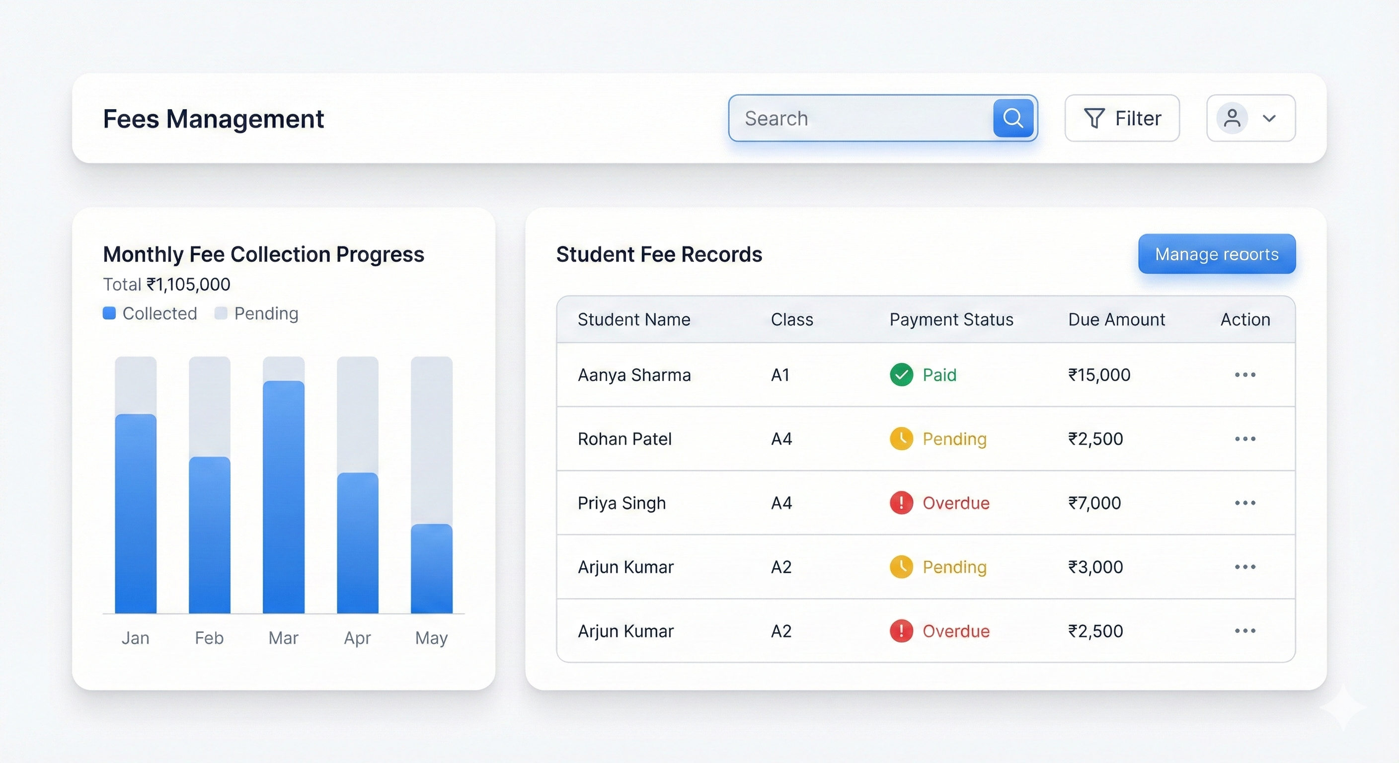 Financial goal tracking preview
