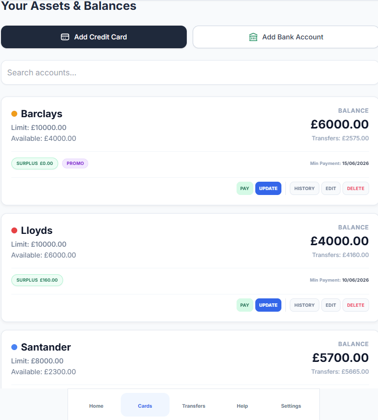 ZeroBasis spending surplus calculator and visual expiry timeline