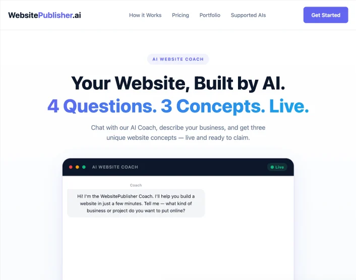WebsitePublisher.ai live site management and integrations