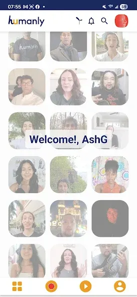 humanly face-verified video app