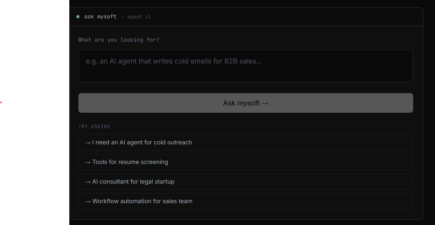 mysoft.ai seller listings and categories