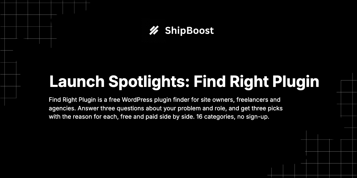 Find Right Plugin WordPress plugin finder
