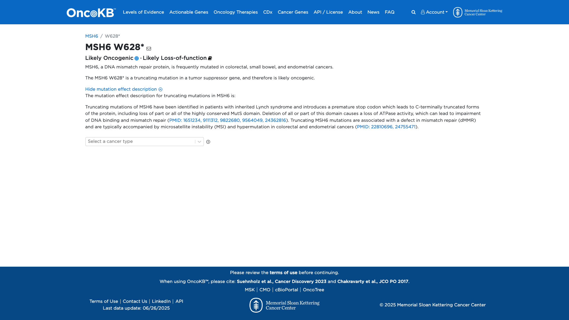 OncoKB Preview