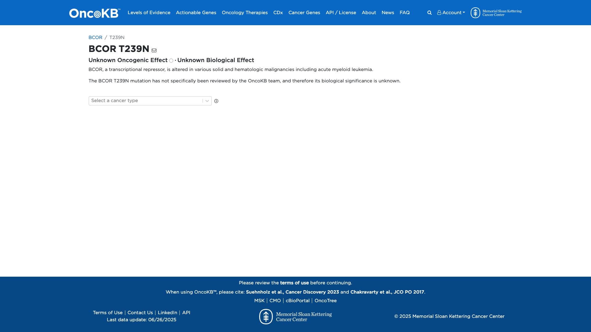 OncoKB Preview