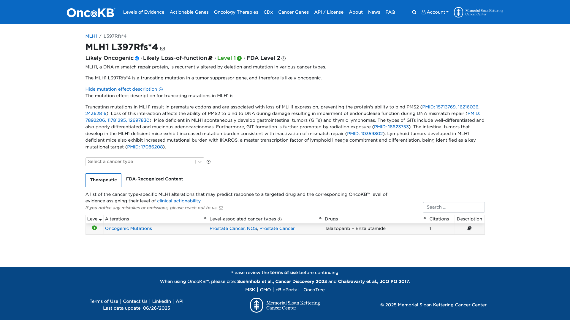 OncoKB Preview