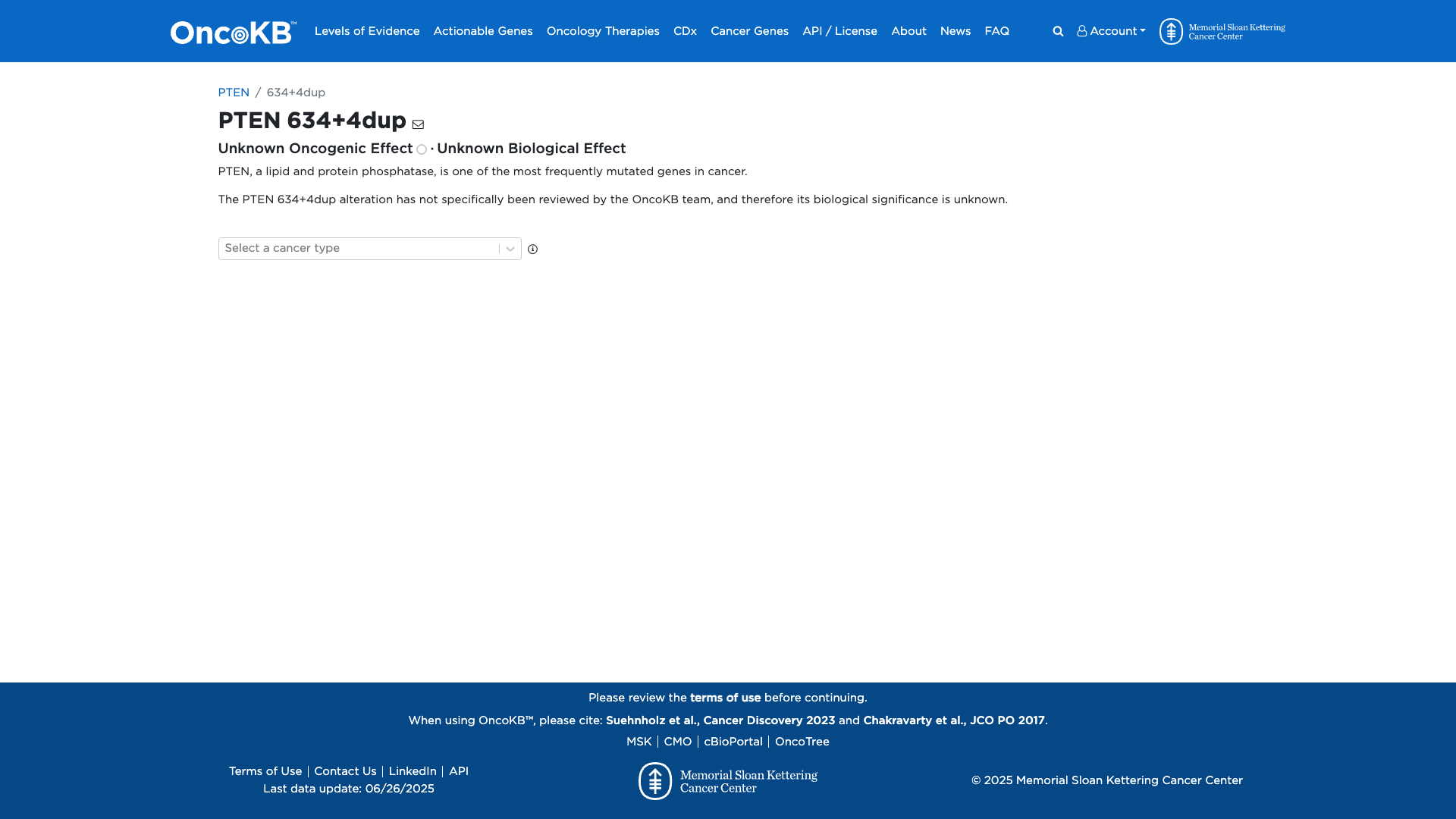 OncoKB Preview