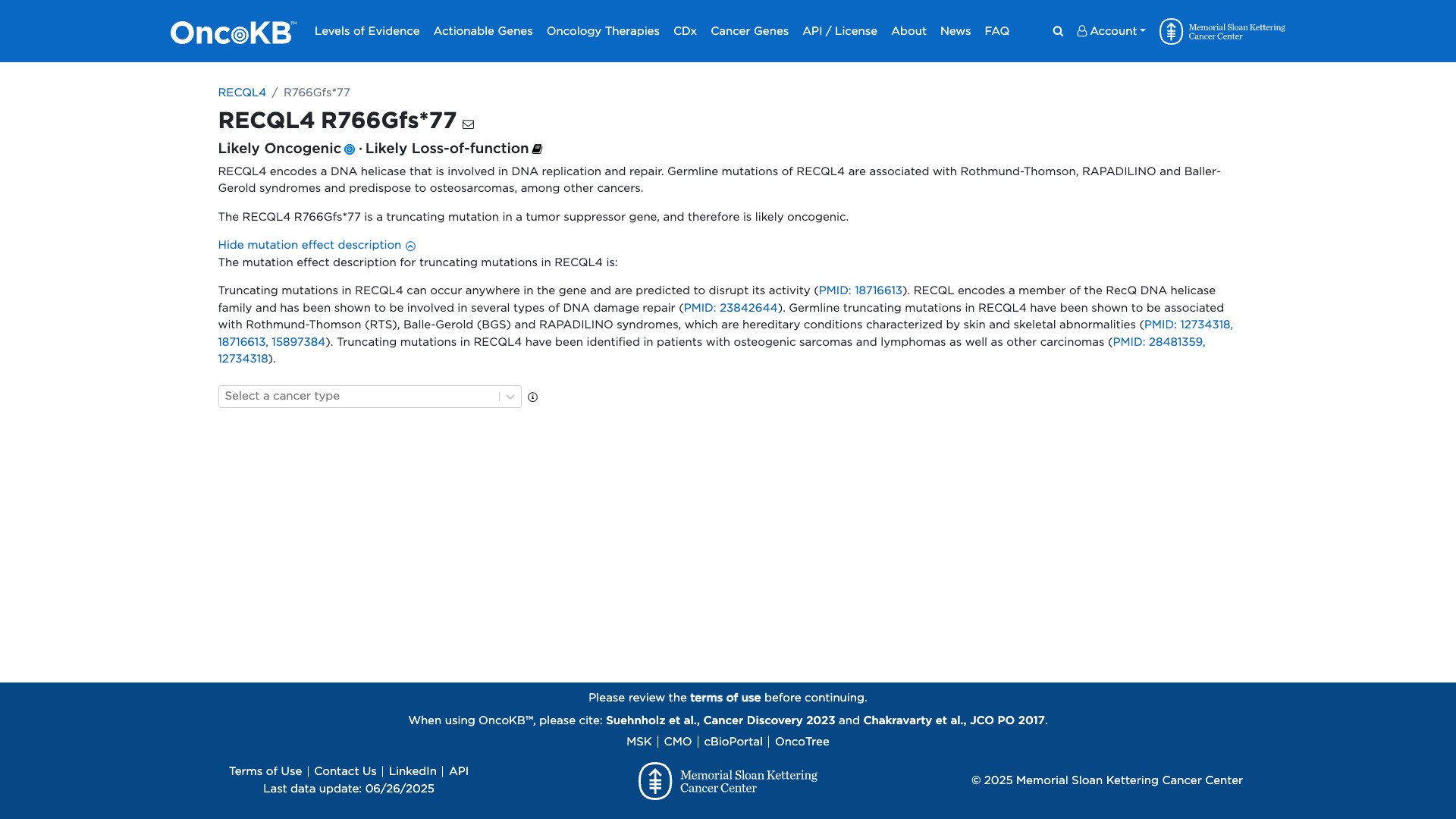 OncoKB Preview