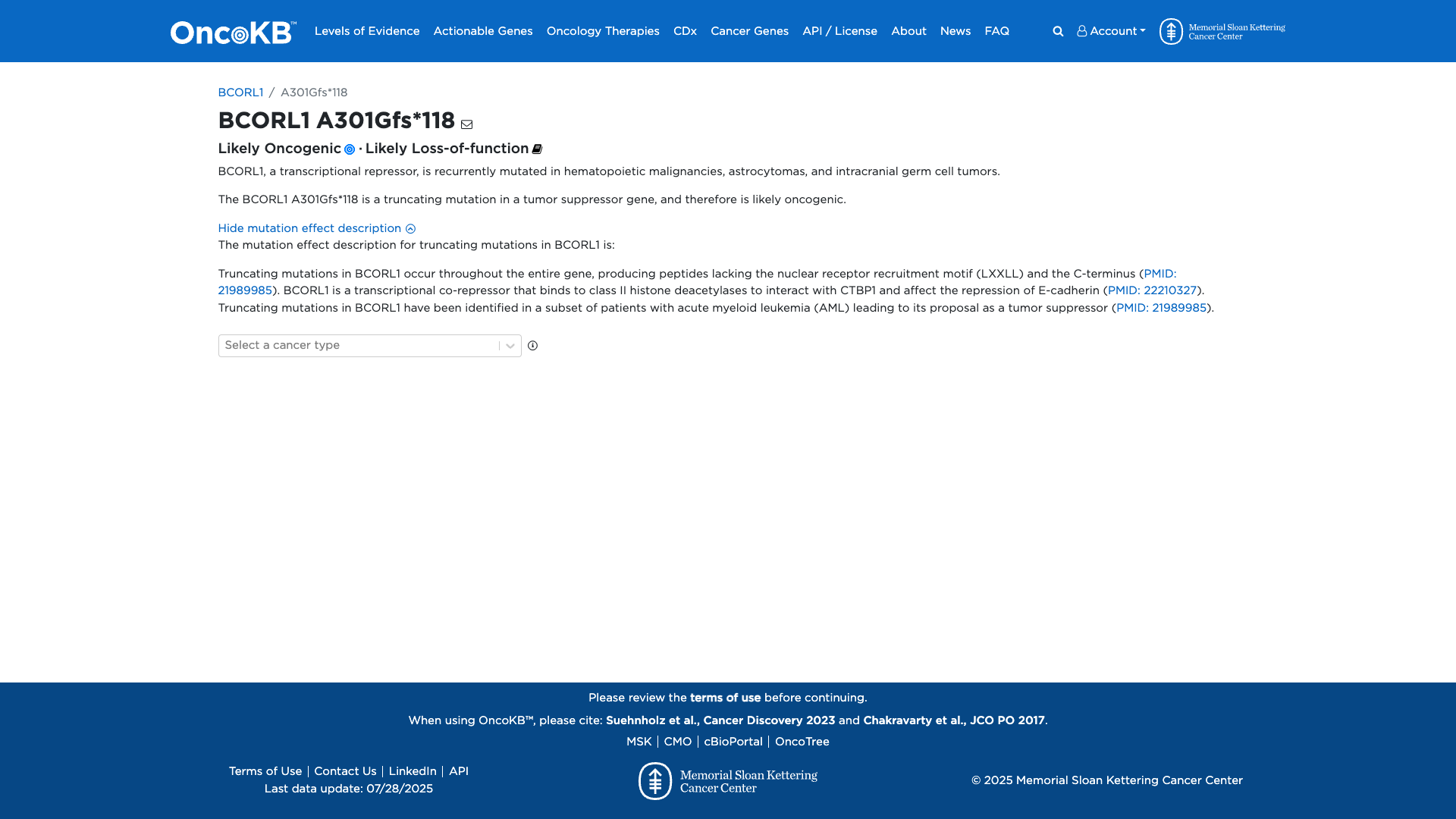 OncoKB Preview