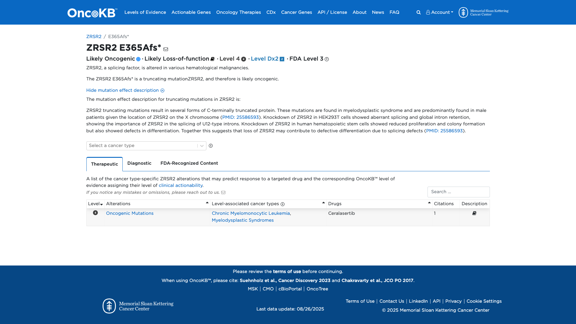 OncoKB Preview