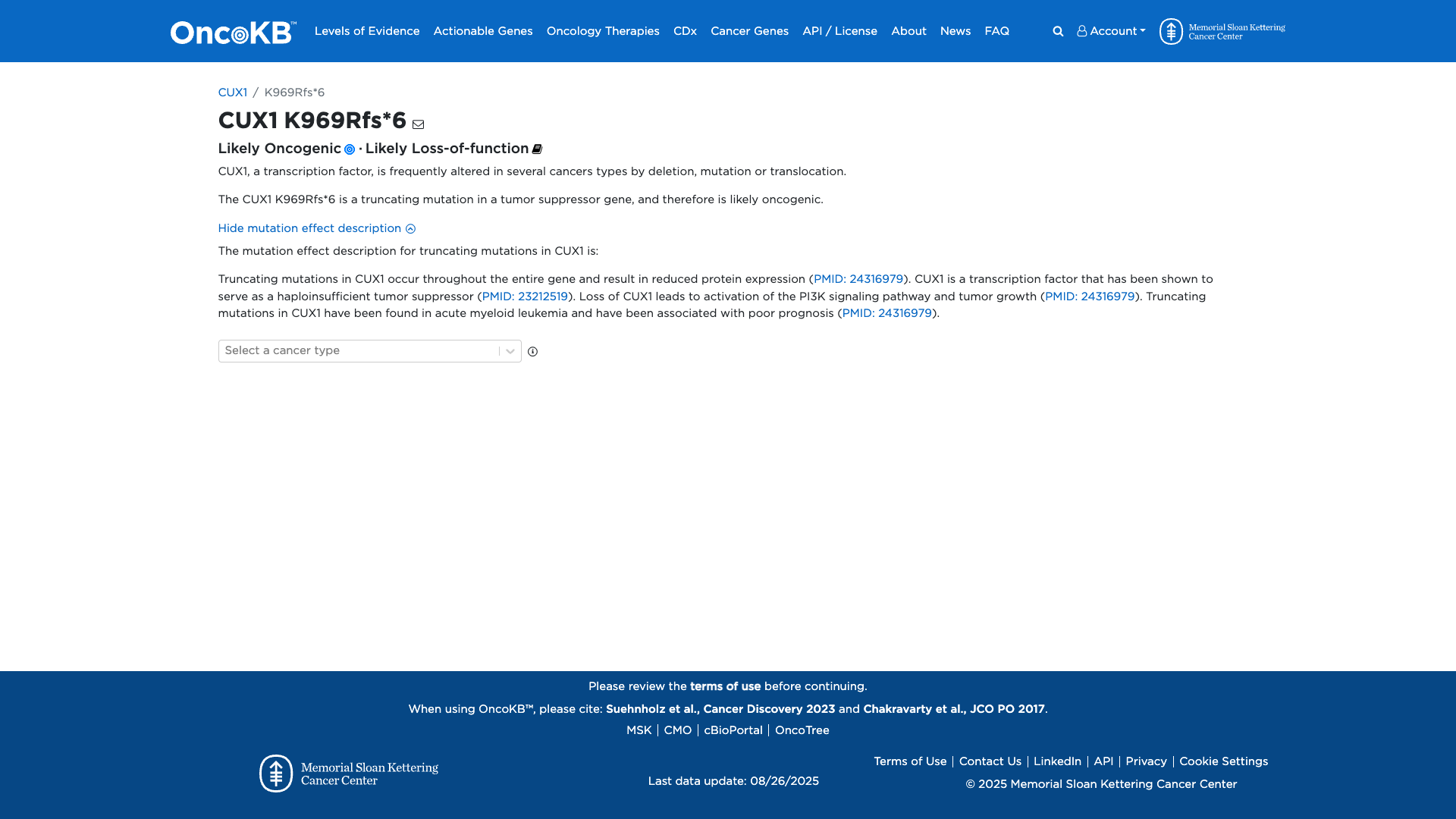 OncoKB Preview