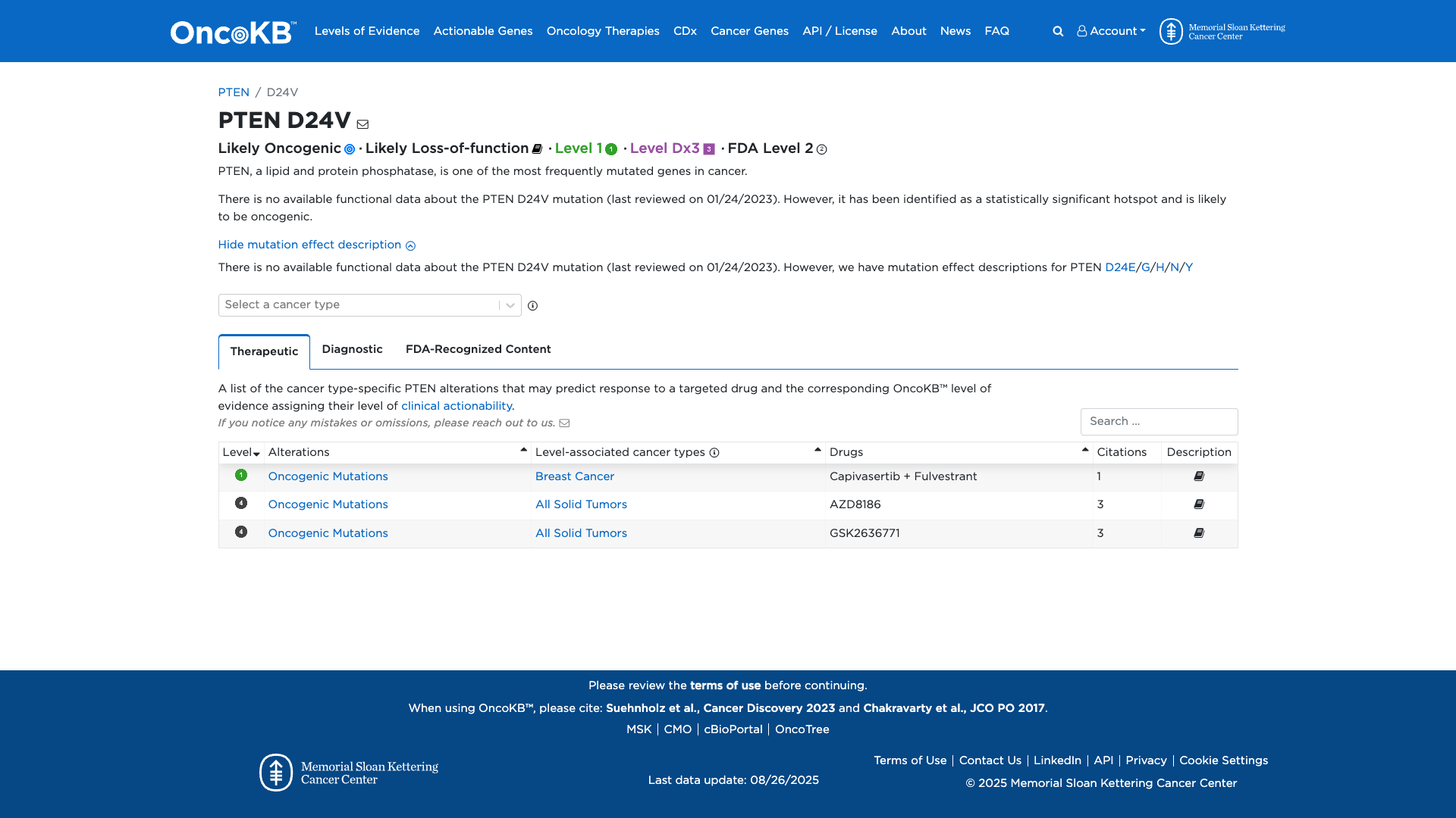 OncoKB Preview