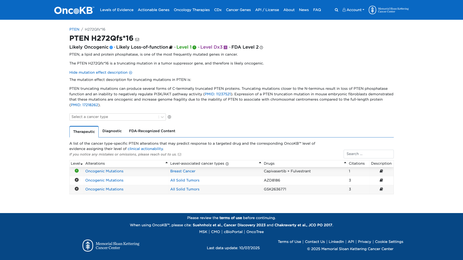 OncoKB Preview