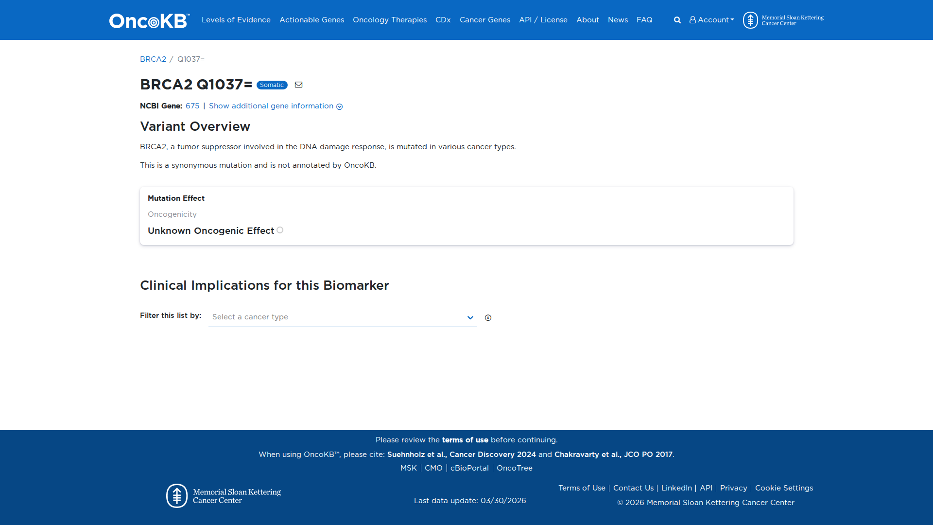 OncoKB Preview