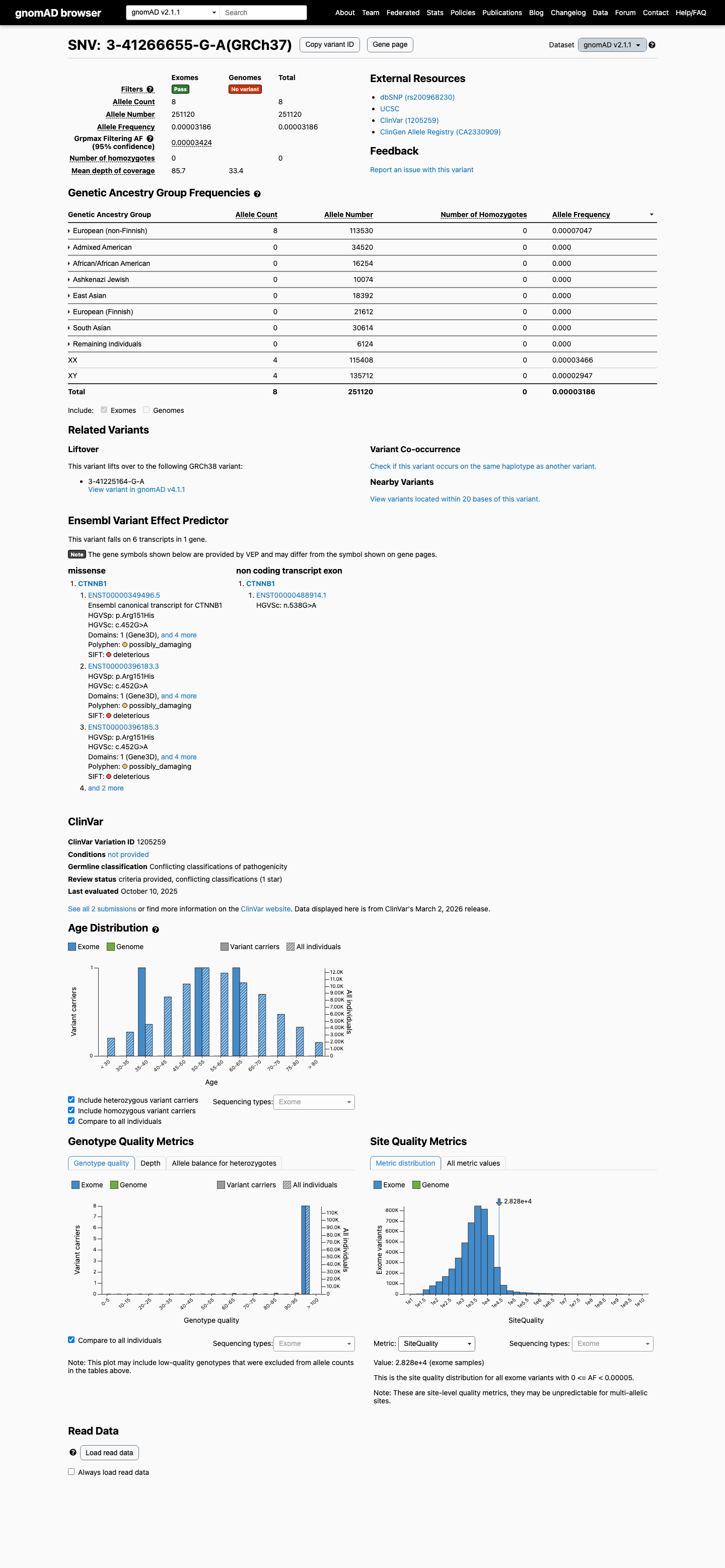 gnomAD v2.1 screenshot