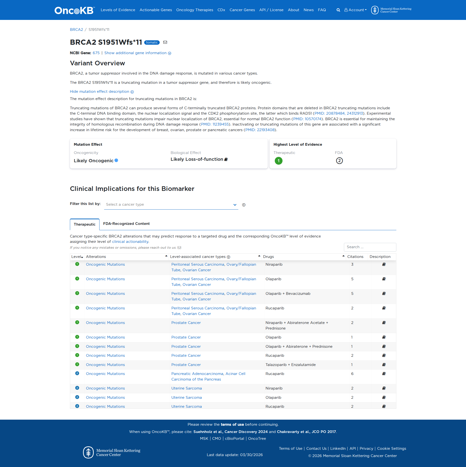 OncoKB Preview