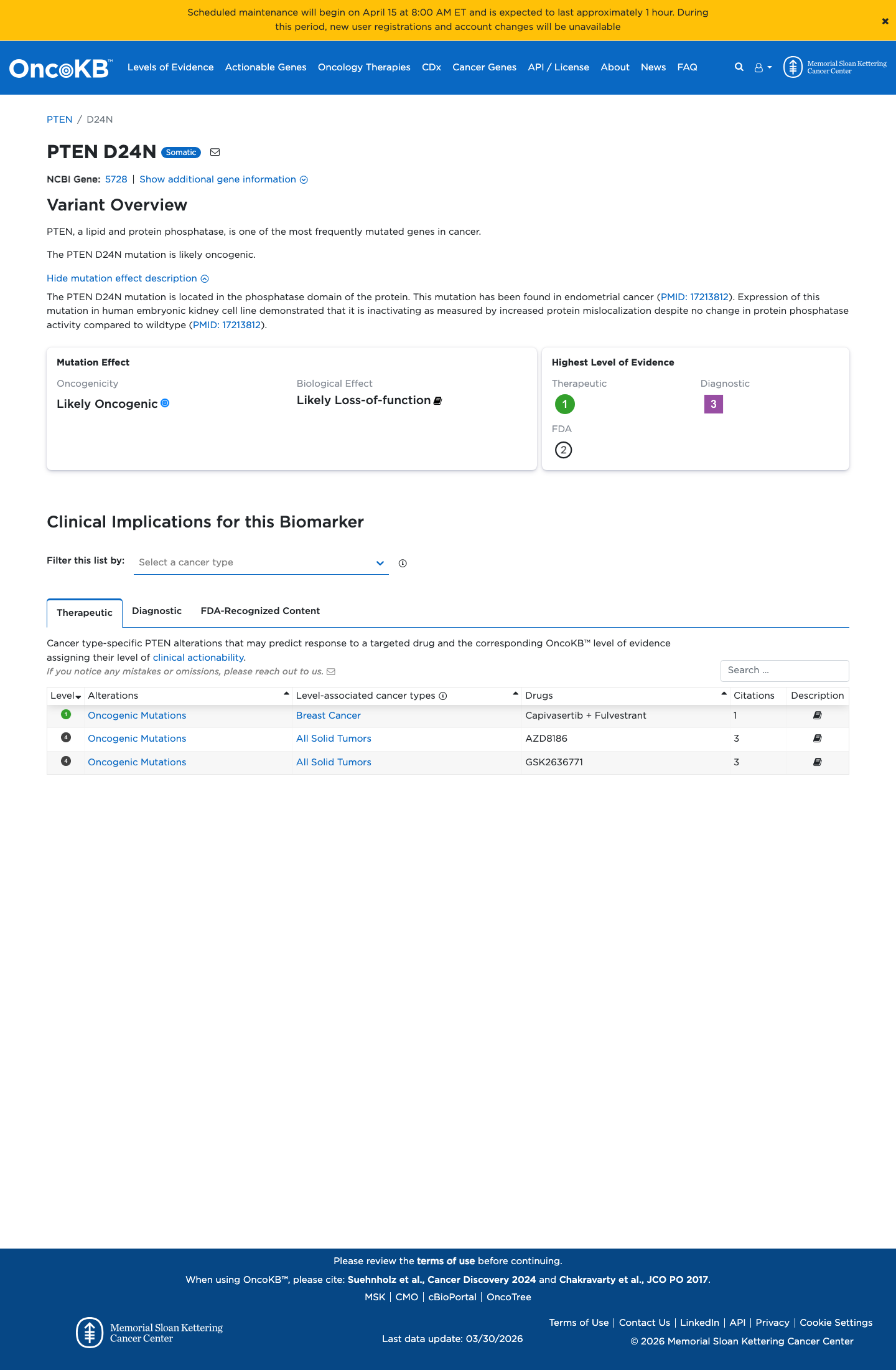 Functional evidence