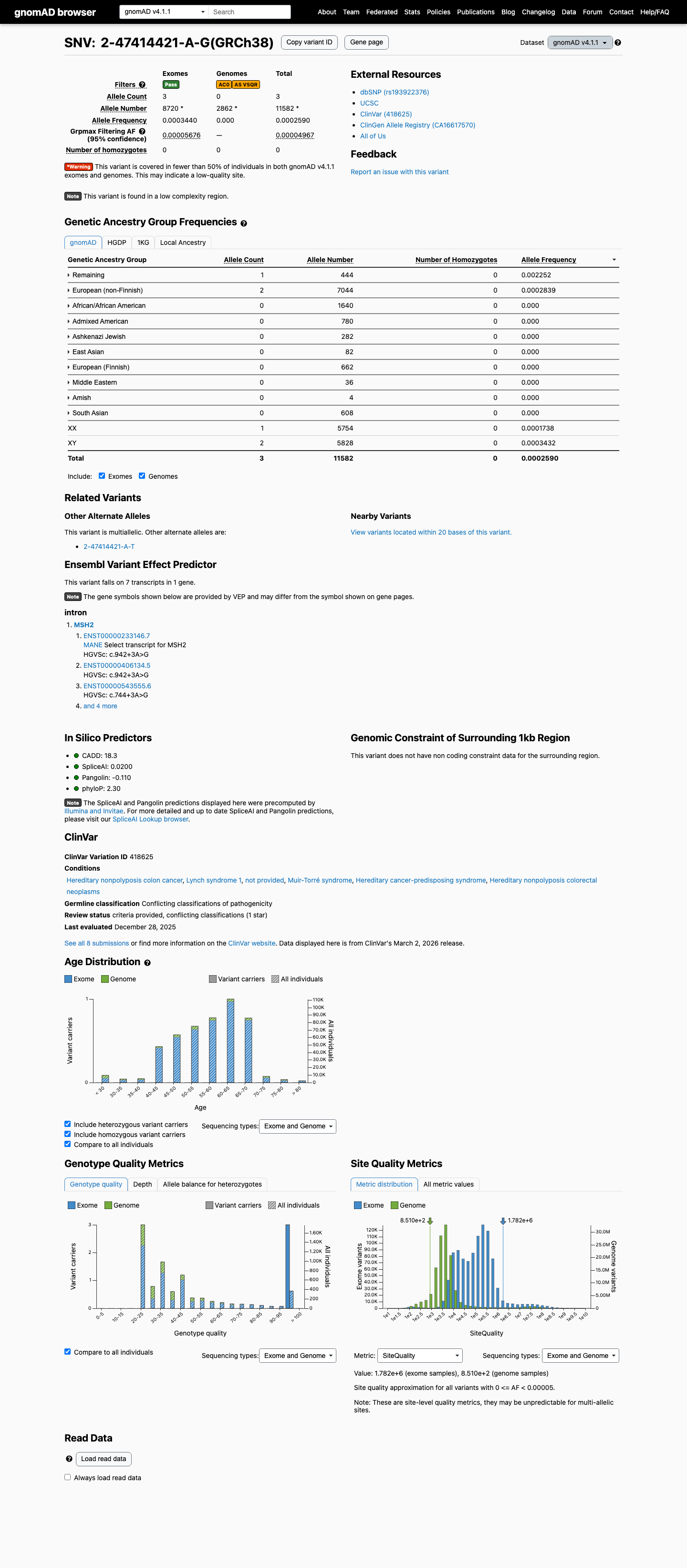 gnomAD v4.1 evidence
