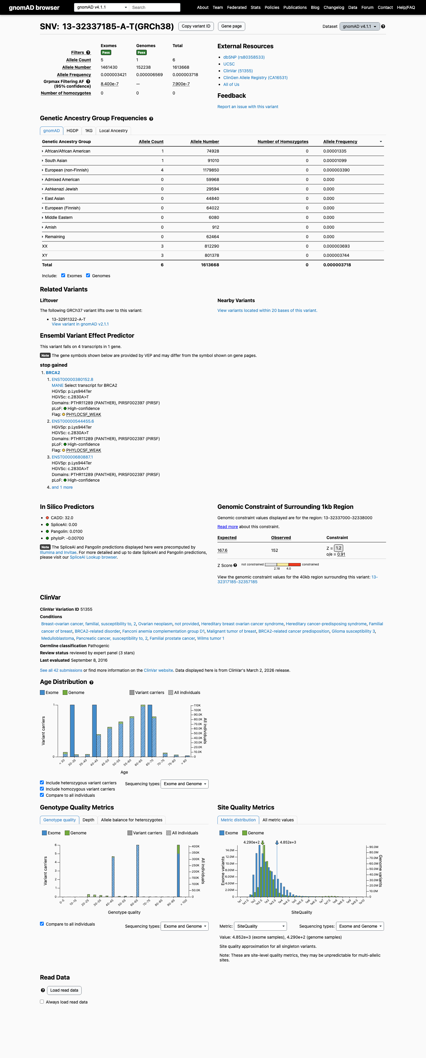 gnomAD v4.1 screenshot