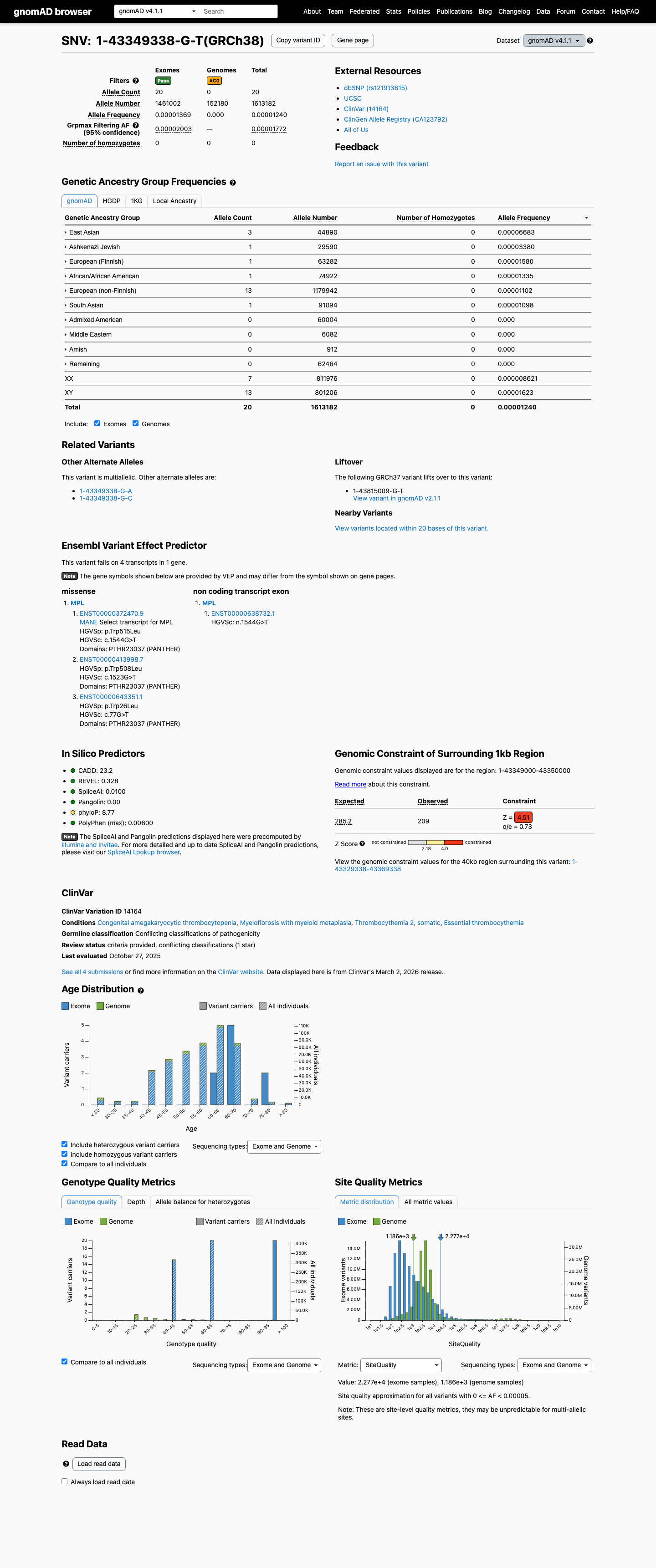 gnomAD v4.1 evidence