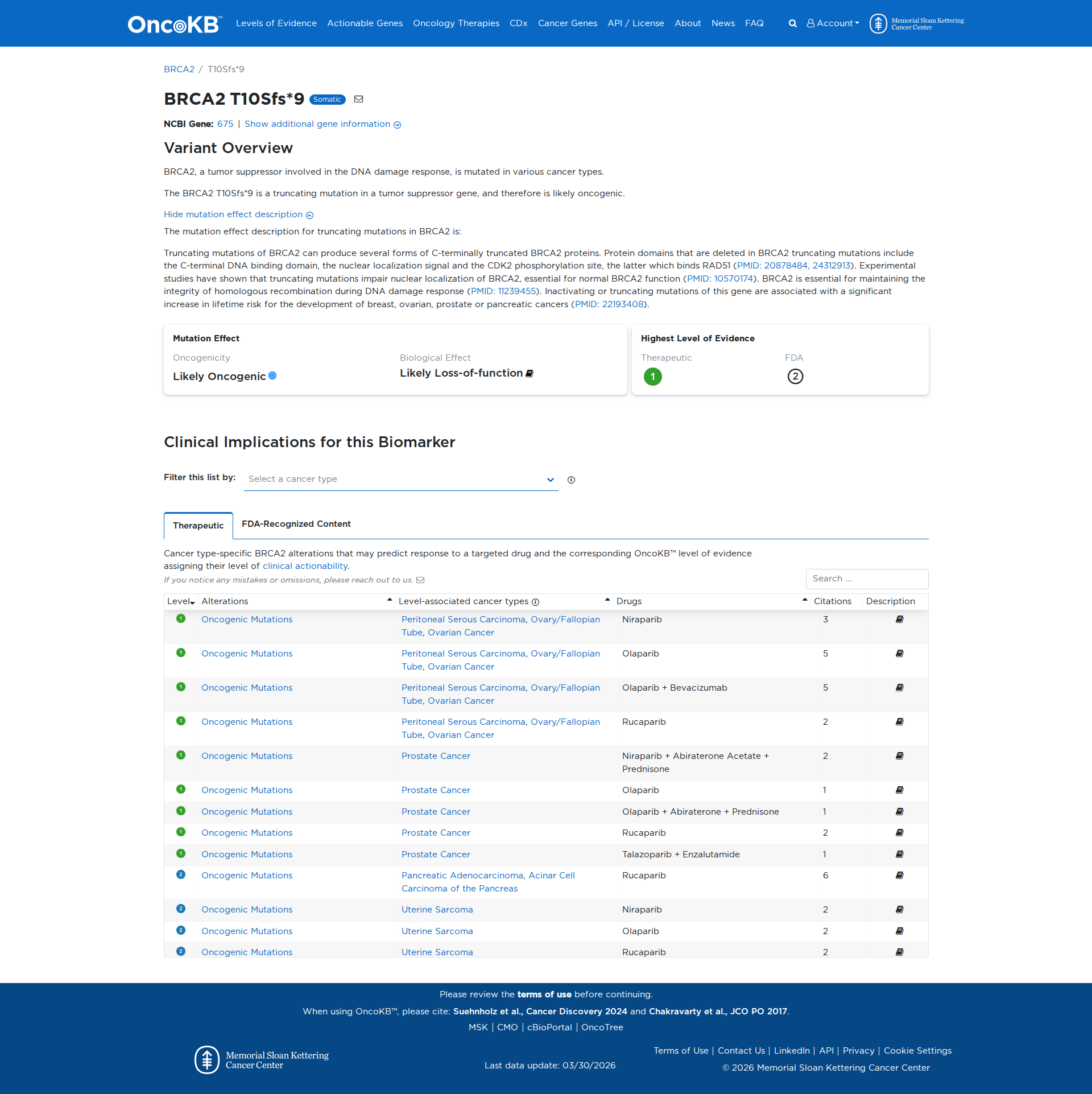 OncoKB Preview