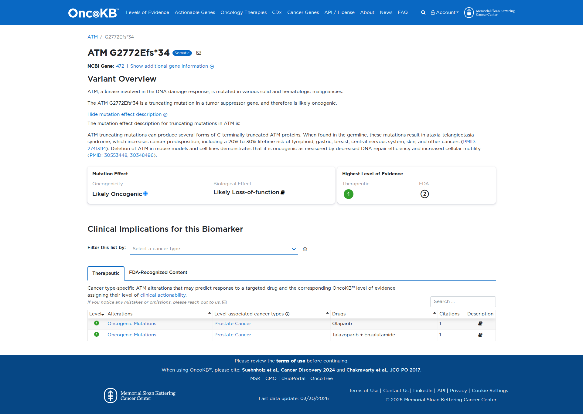OncoKB Preview