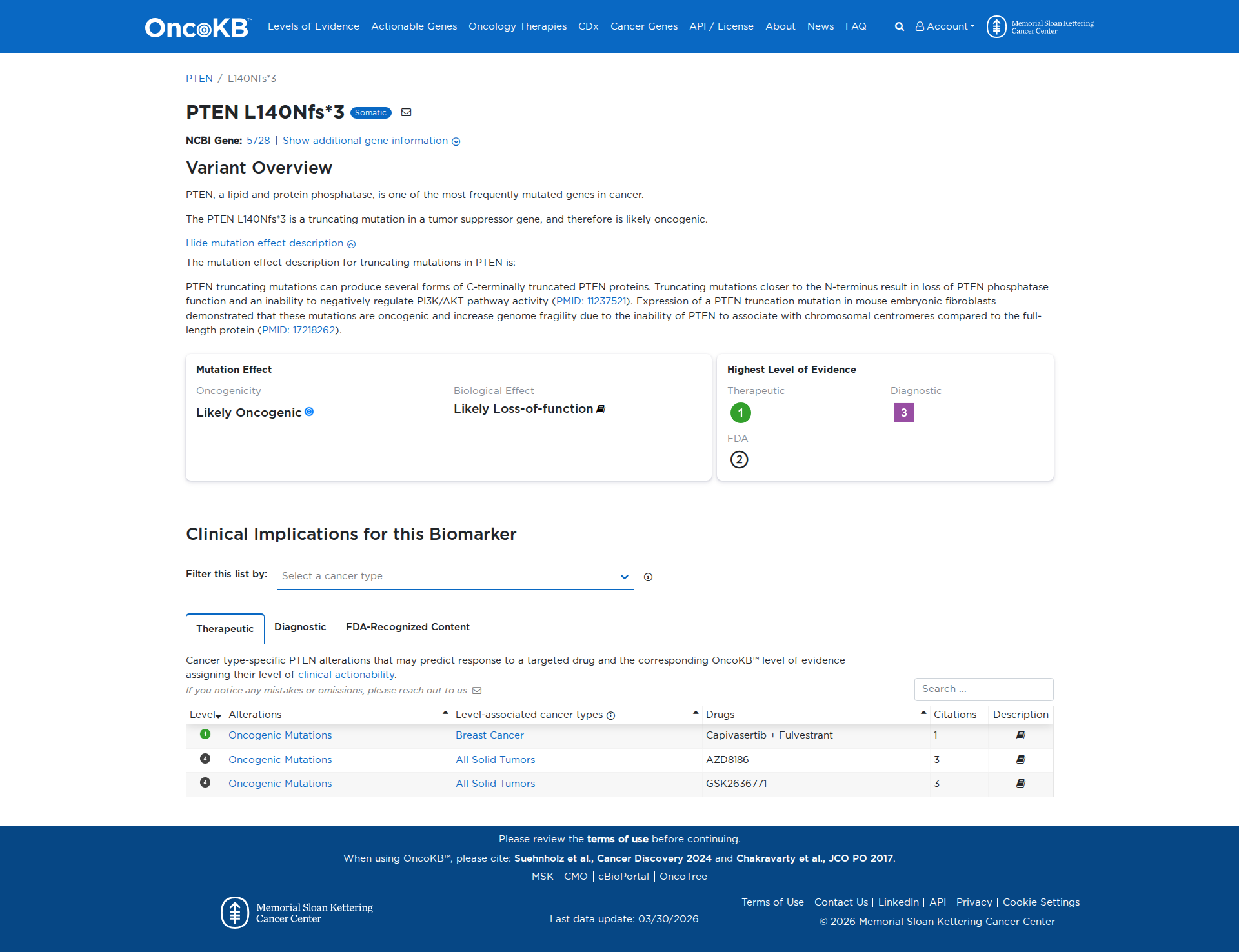 OncoKB Preview