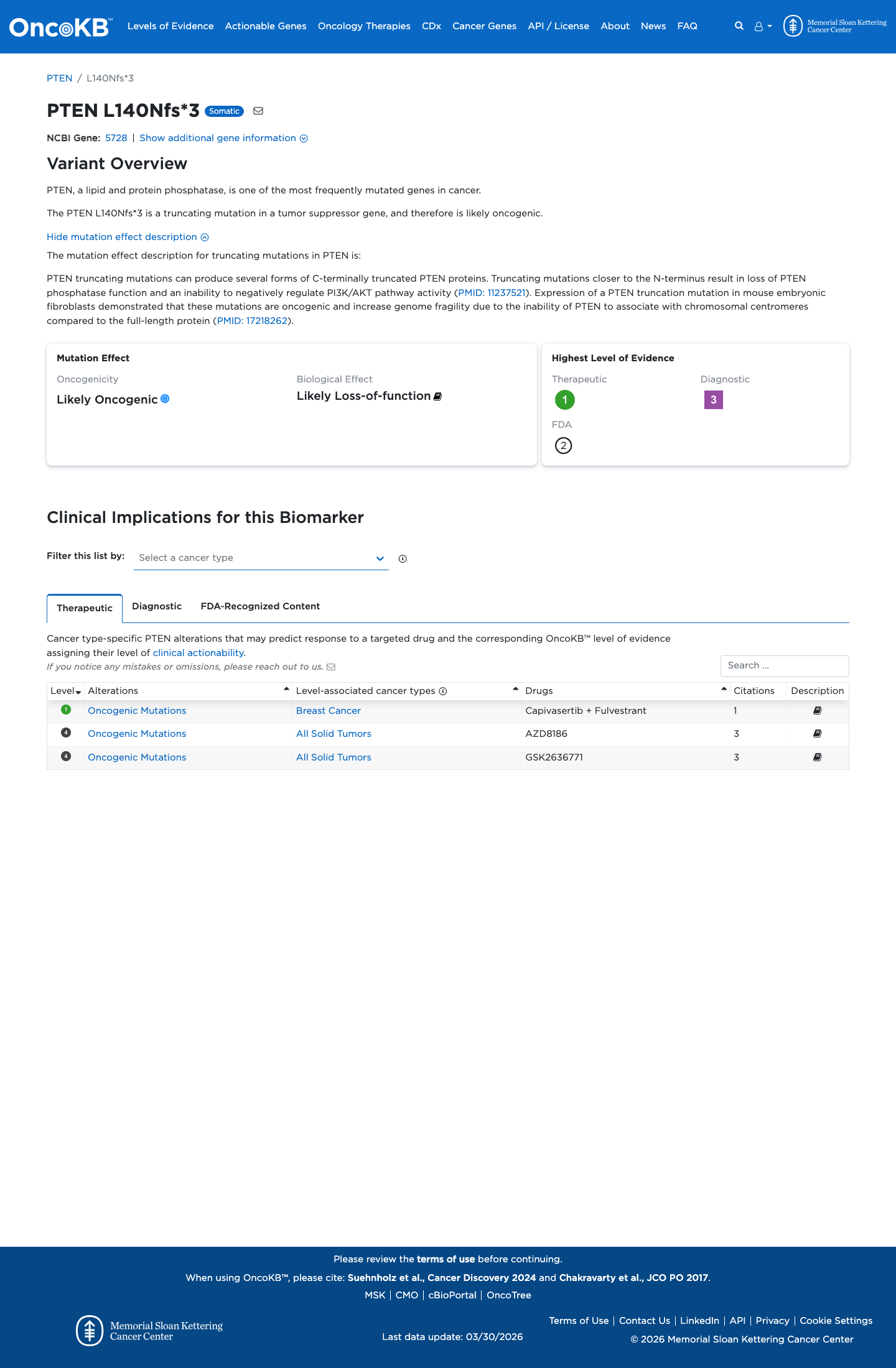 Functional evidence