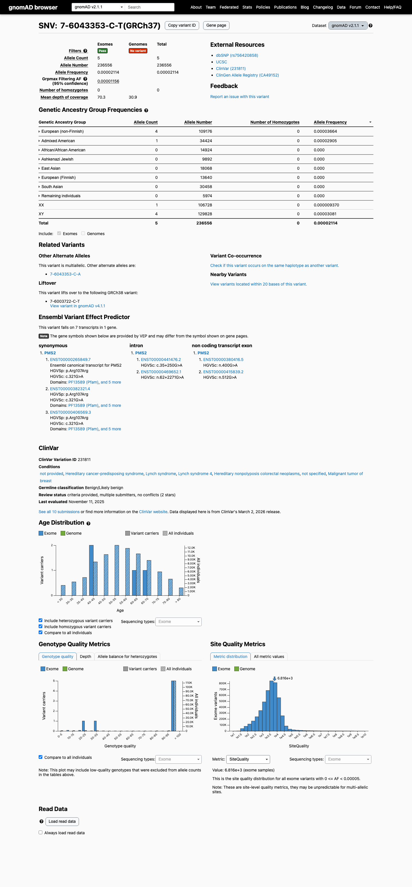 gnomAD v2.1 screenshot