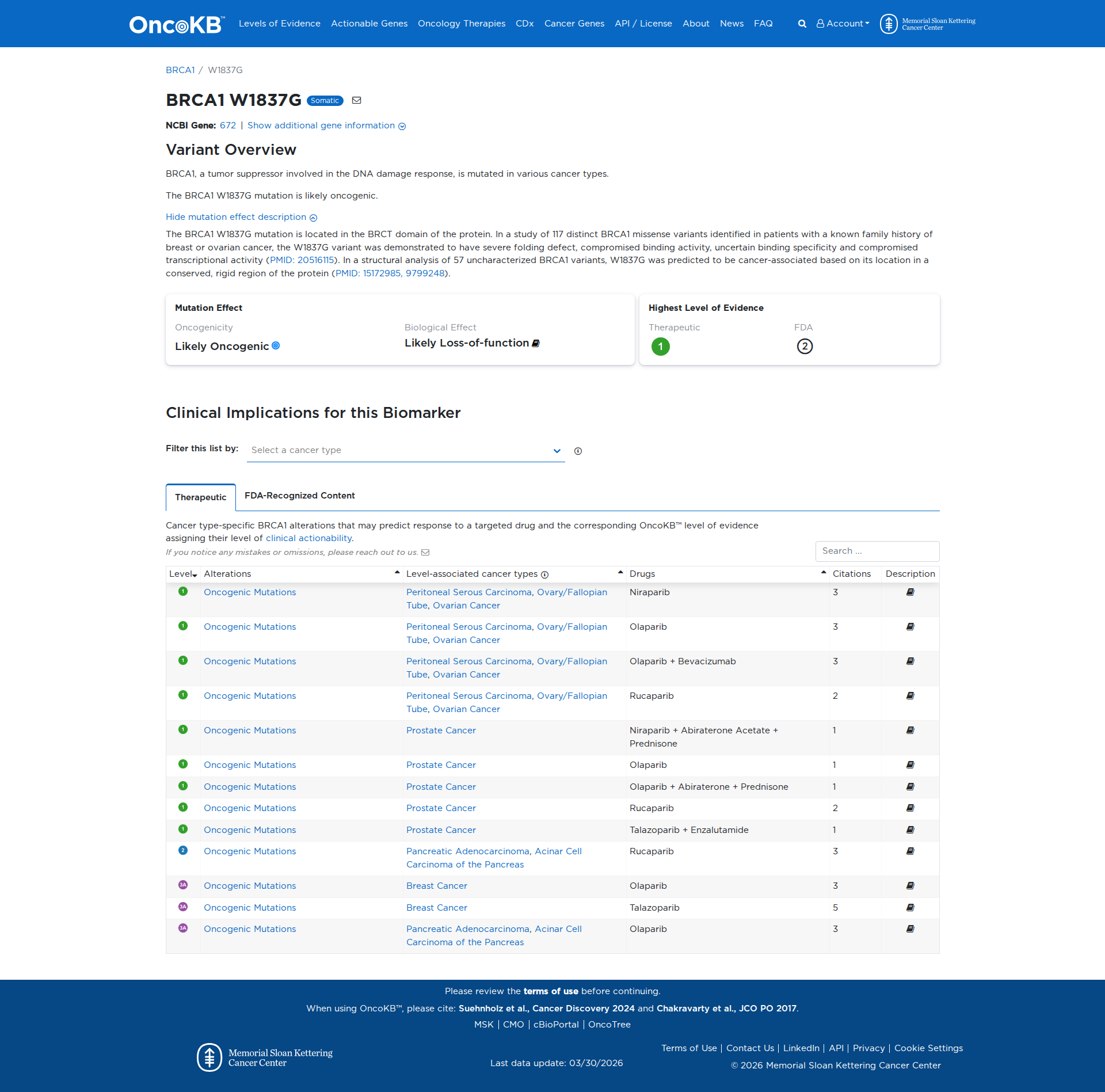 OncoKB Preview