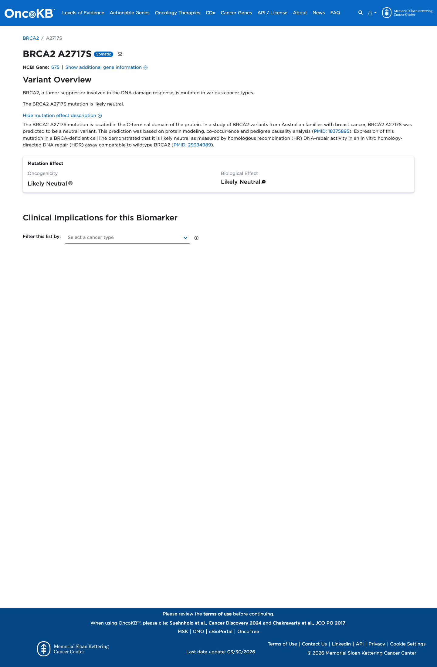 Functional evidence