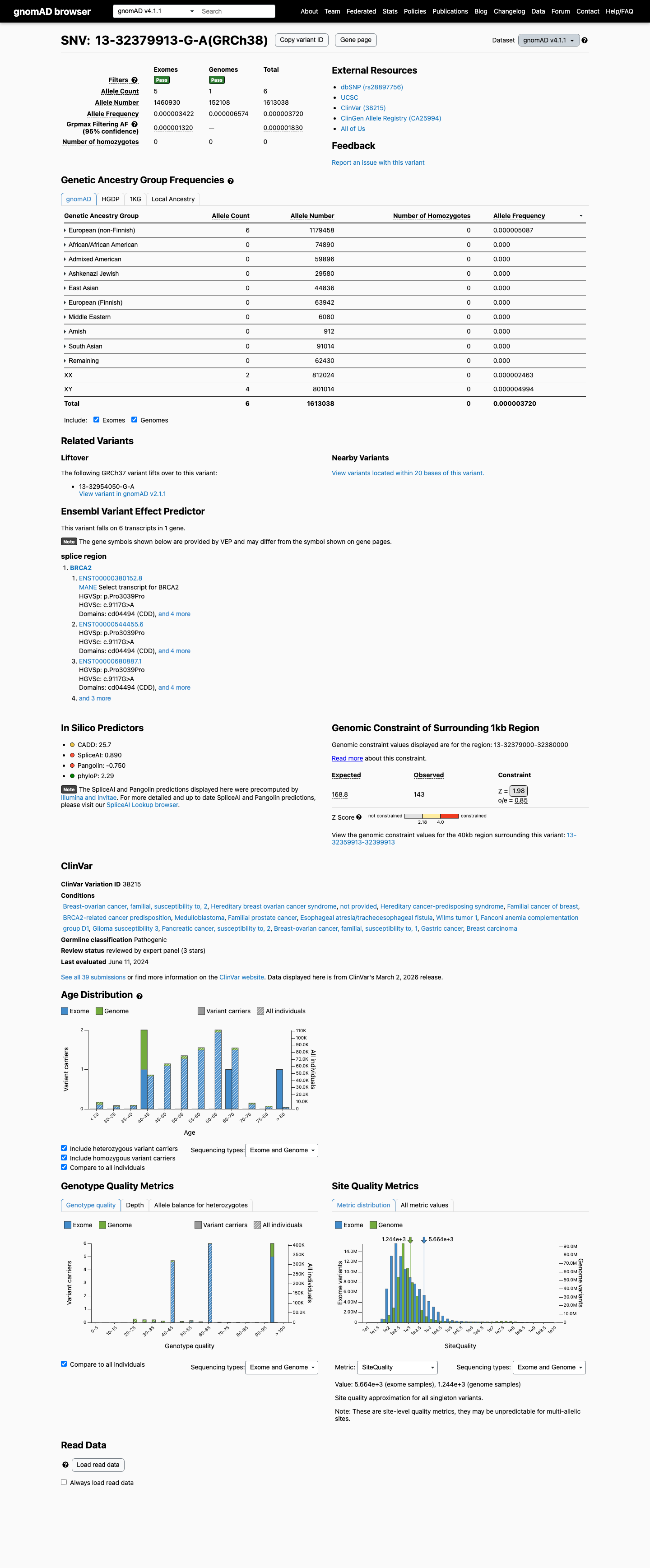 gnomAD v4.1 screenshot