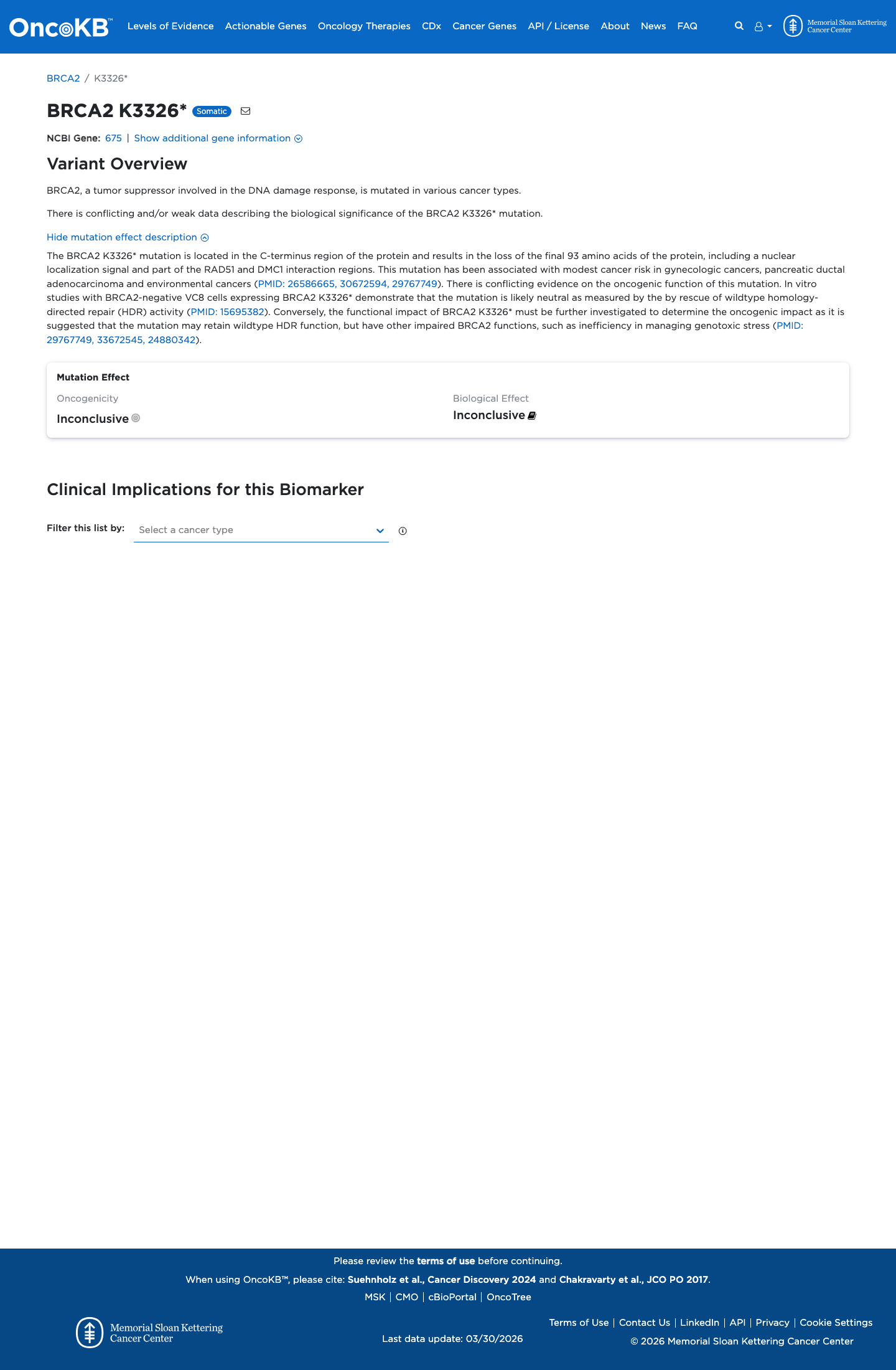 Functional evidence