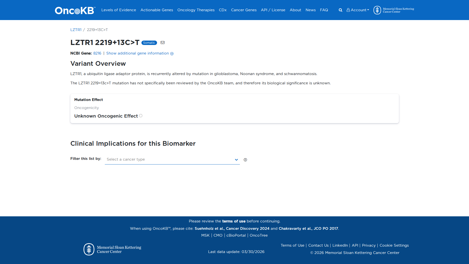 OncoKB Preview