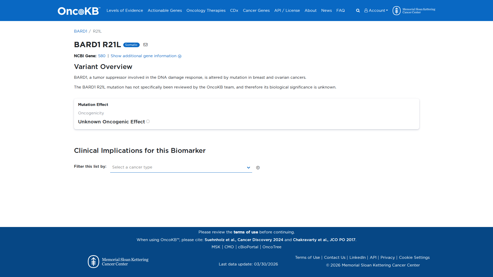 OncoKB Preview