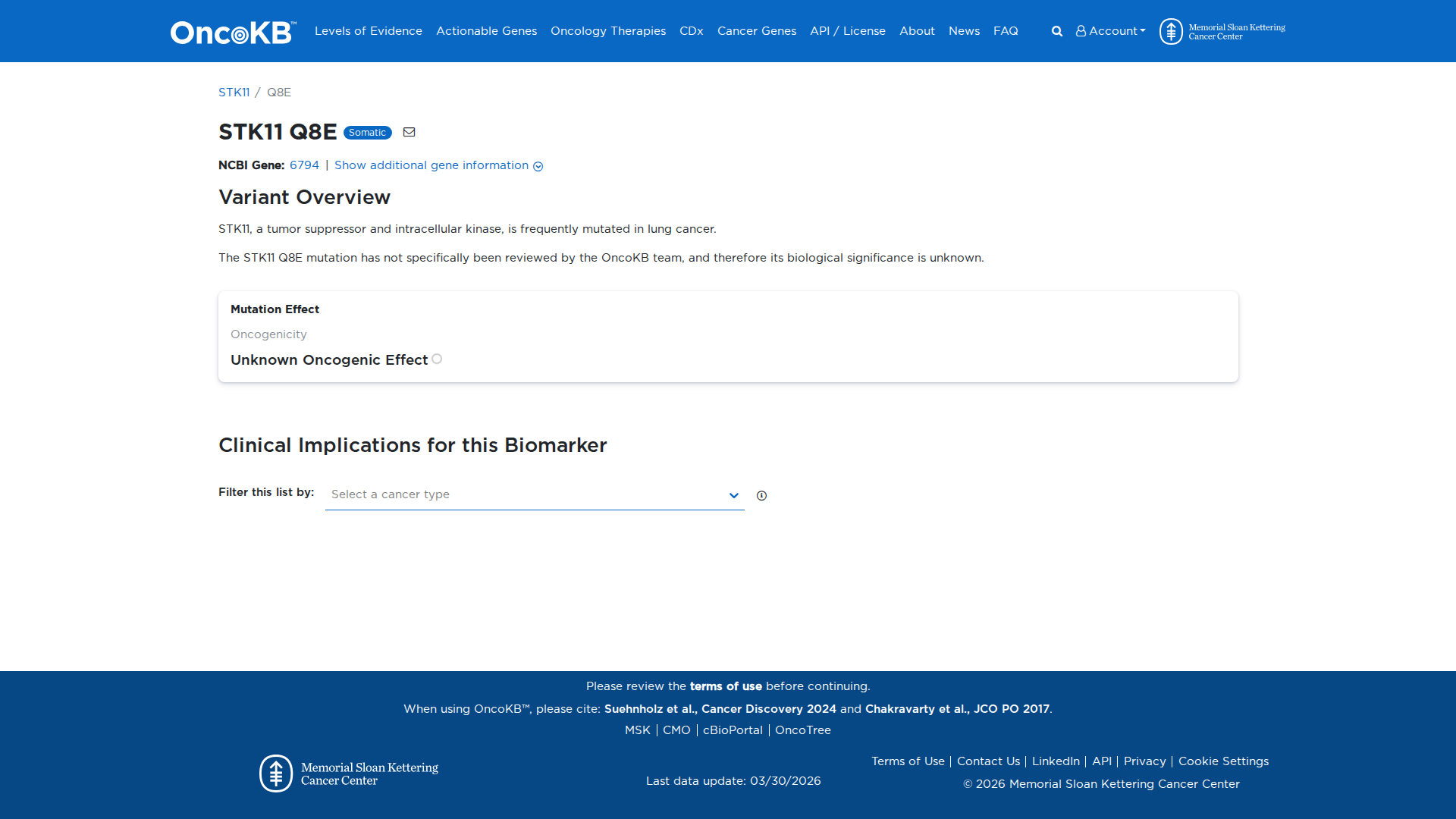 OncoKB Preview