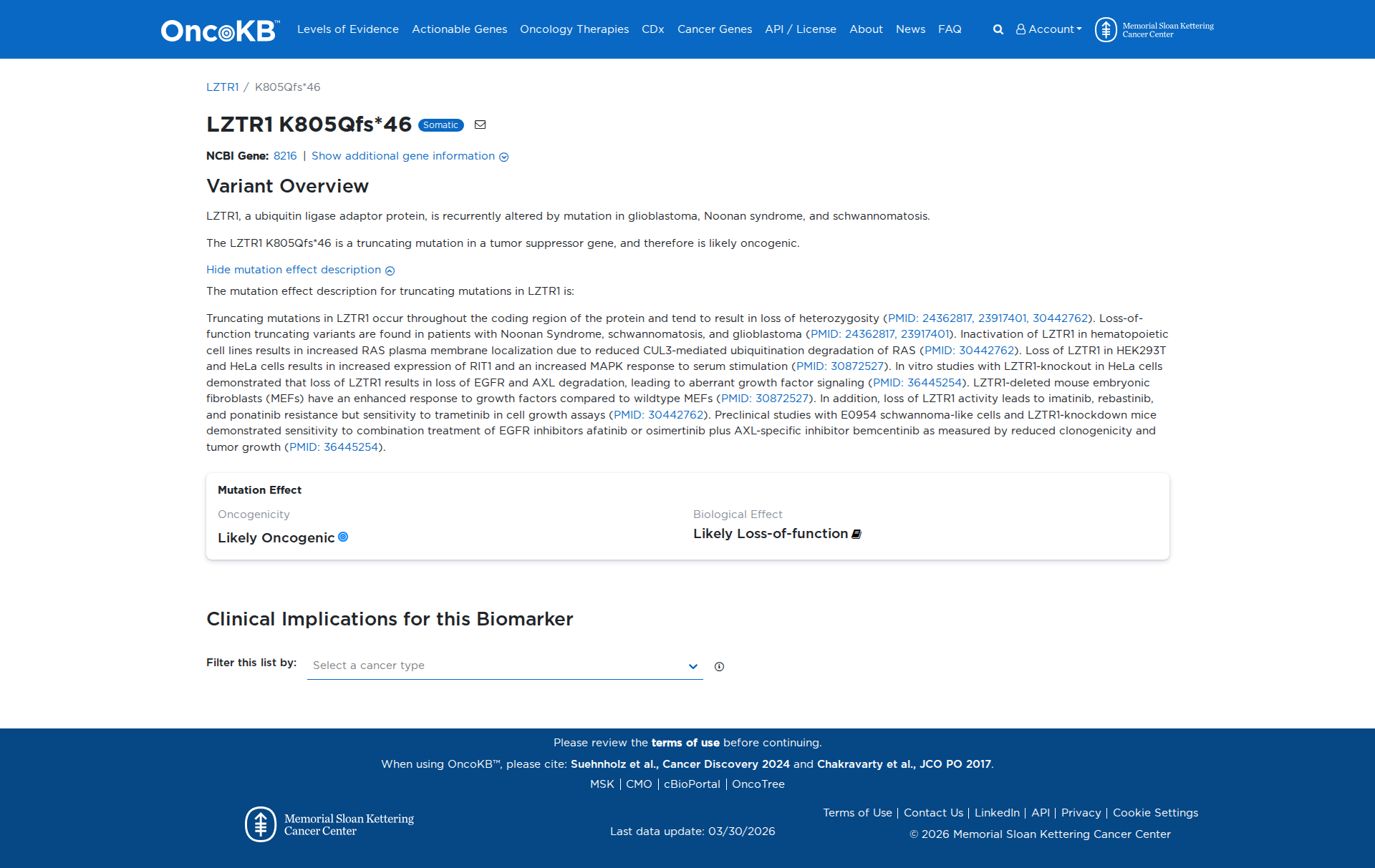 OncoKB Preview