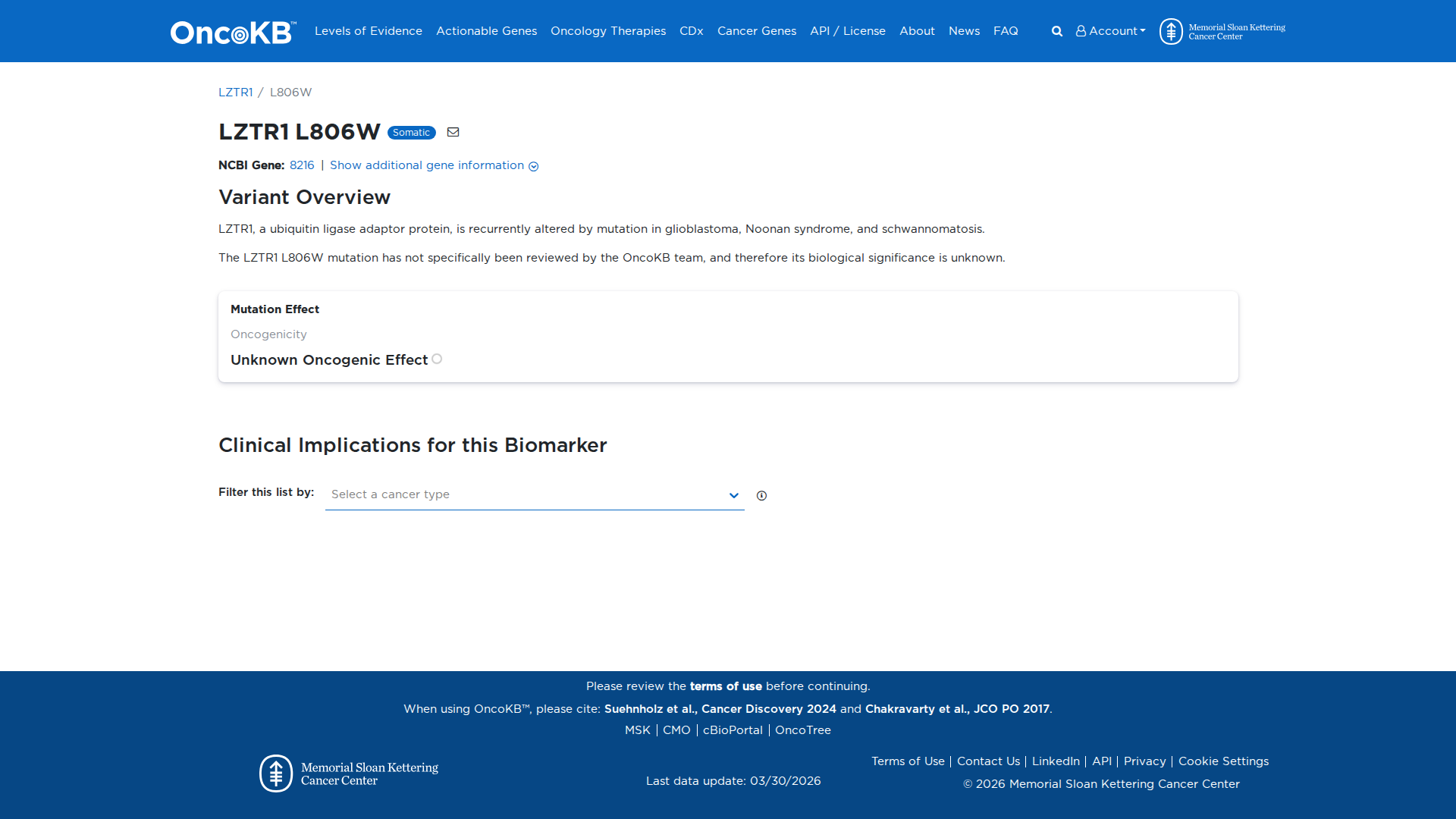 OncoKB Preview