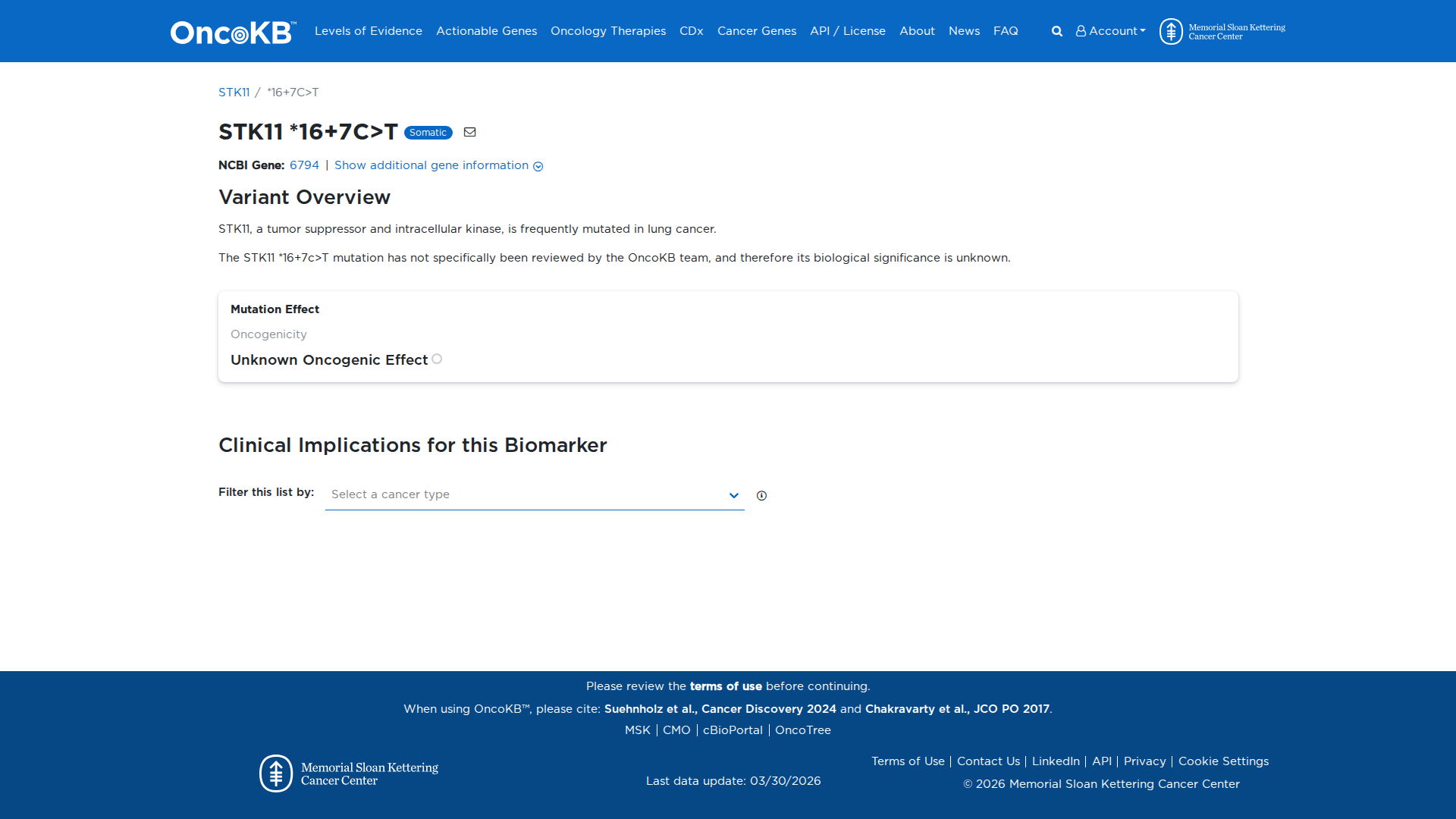 OncoKB Preview