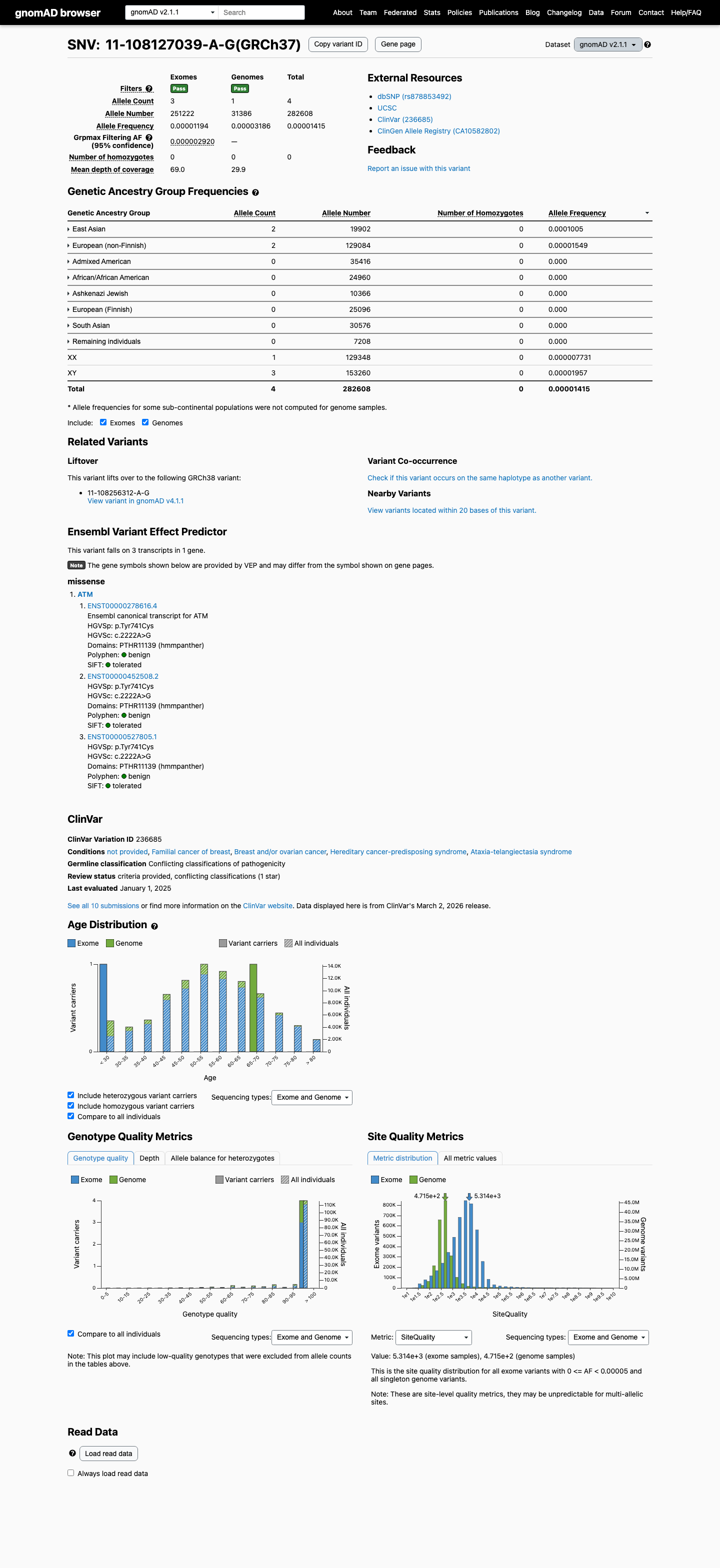 gnomAD v2.1 screenshot